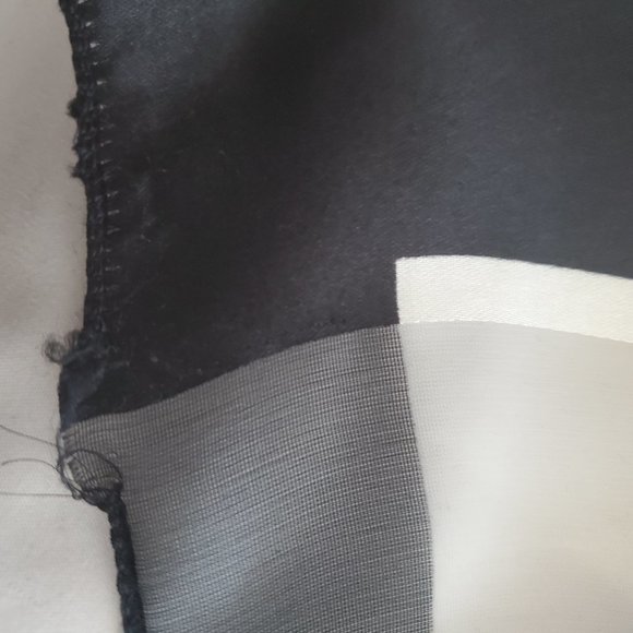 VTG ART SCARF SILKY ALL OVER ABSTRACT FLORAL - Picture 8 of 12